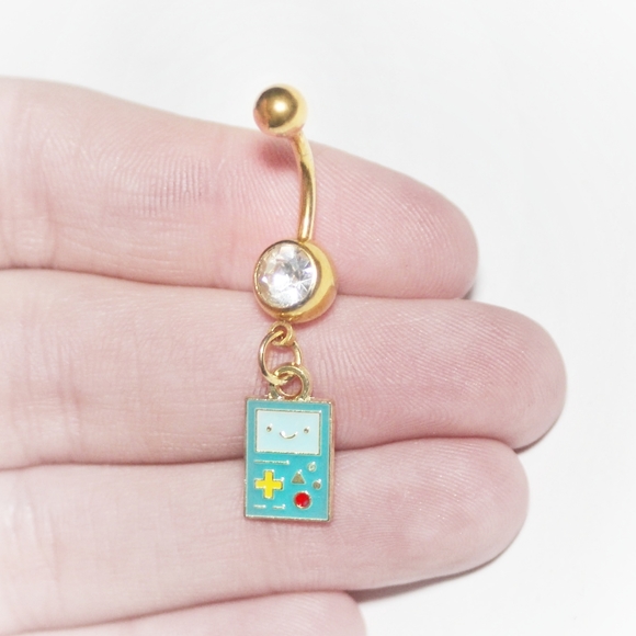 BMO Adventure Time character belly ring - Picture 3 of 5